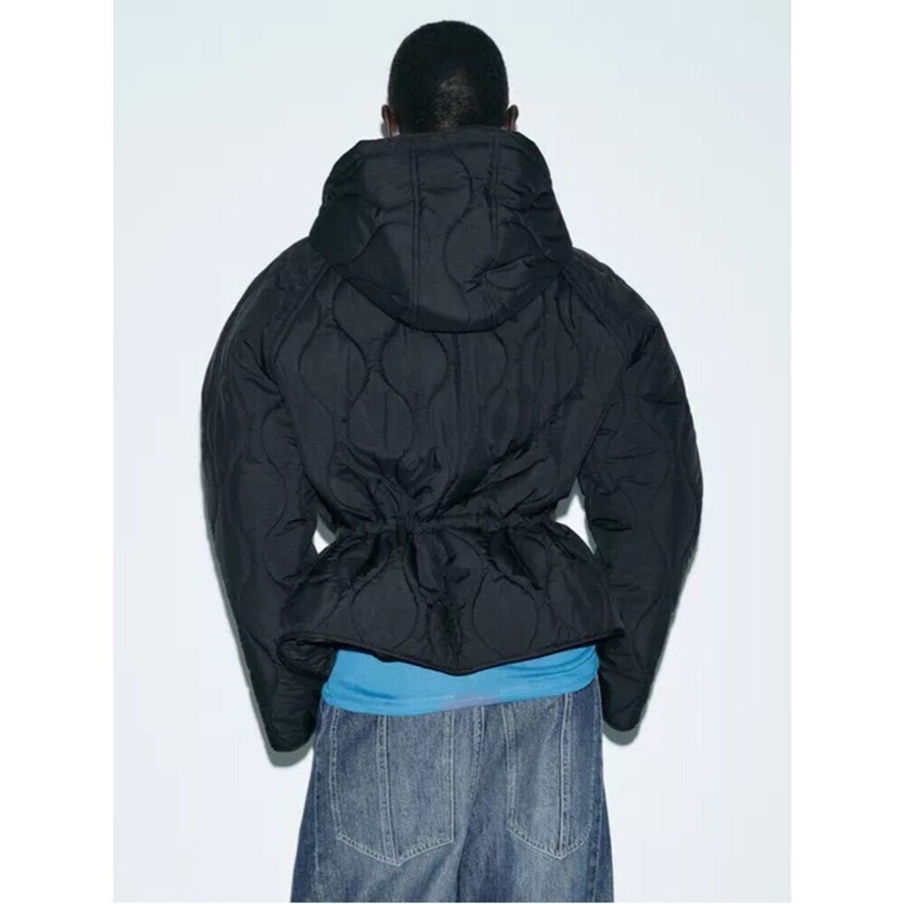 ZARA HOODED PUFFER JACKET - Picture 6 of 12